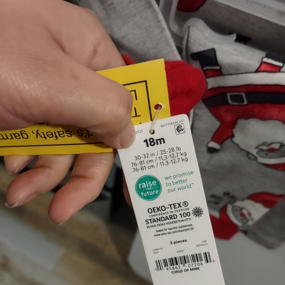 Carter's Child of Mine Toddler Christmas Pajama Set, 2-Piece - Picture 2 of 5